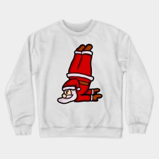 Santa Claus Doing Yoga Crewneck Sweatshirt